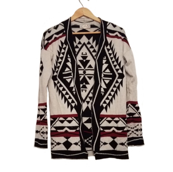 pink republic open front cardigan